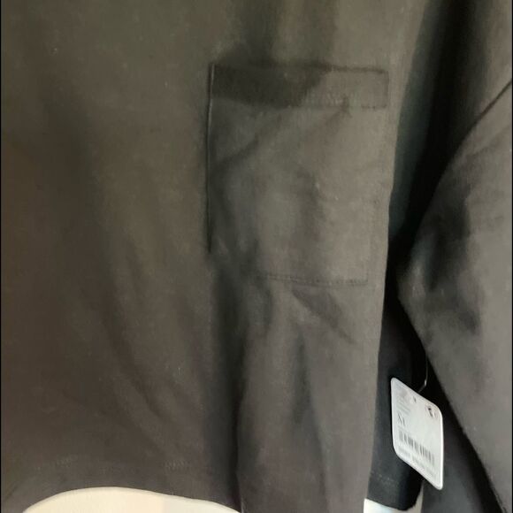 Free People Sunny Set Matching Black Shorts and Long Sleeves Crop Top.Size M - Picture 9 of 16